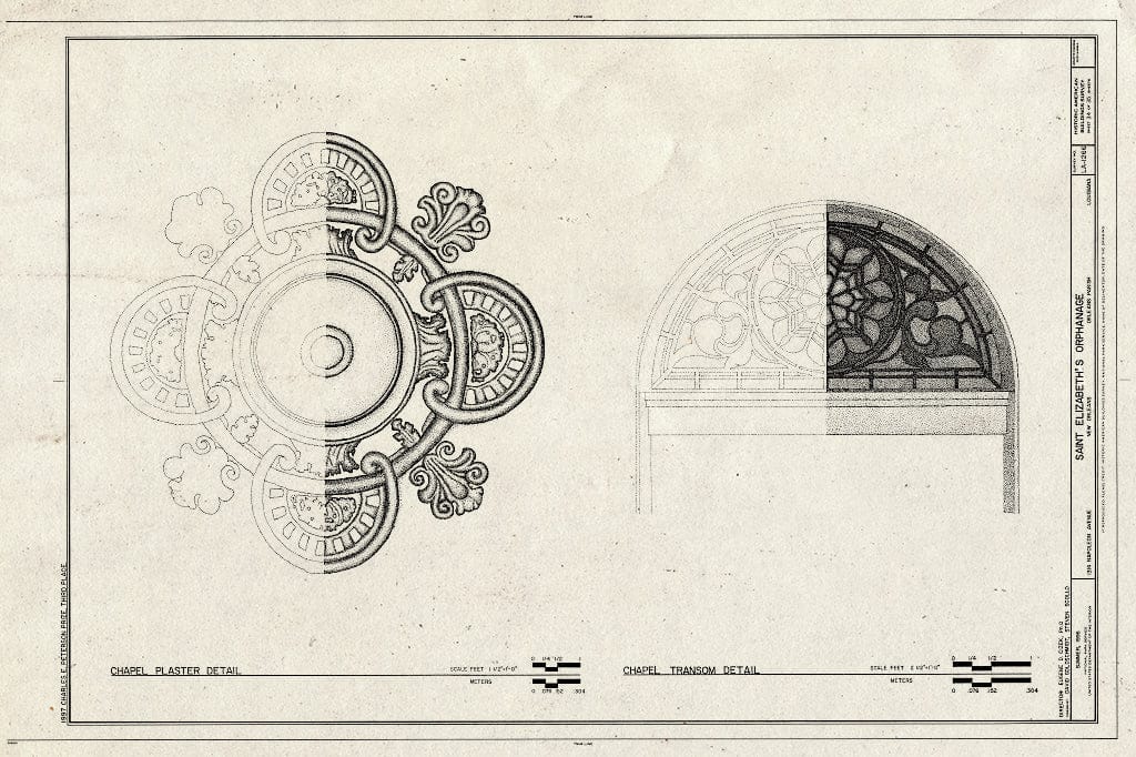 Blueprint HABS LA,36-NEWOR,106- (Sheet 34 of 35) - St. Elizabeth's Orphanage, 1314 Napoleon Avenue, New Orleans, Orleans Parish, LA
