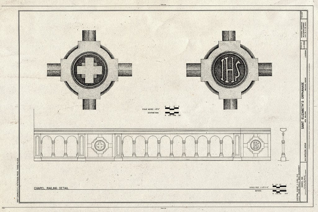 Blueprint HABS LA,36-NEWOR,106- (Sheet 35 of 35) - St. Elizabeth's Orphanage, 1314 Napoleon Avenue, New Orleans, Orleans Parish, LA
