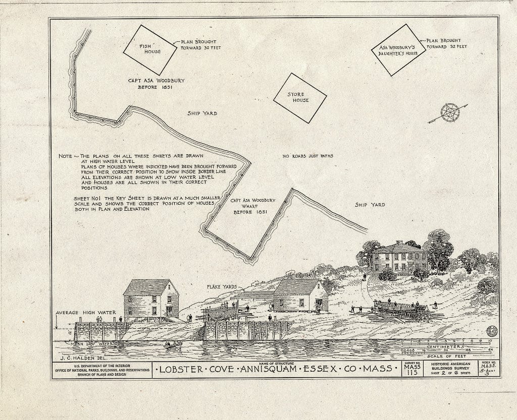 Blueprint HABS Mass,5-ANNI,3- (Sheet 2 of 6) - Lobster Cove, Annisquam, Essex County, MA