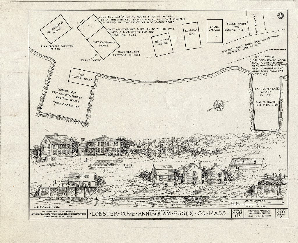 Blueprint HABS Mass,5-ANNI,3- (Sheet 3 of 6) - Lobster Cove, Annisquam, Essex County, MA