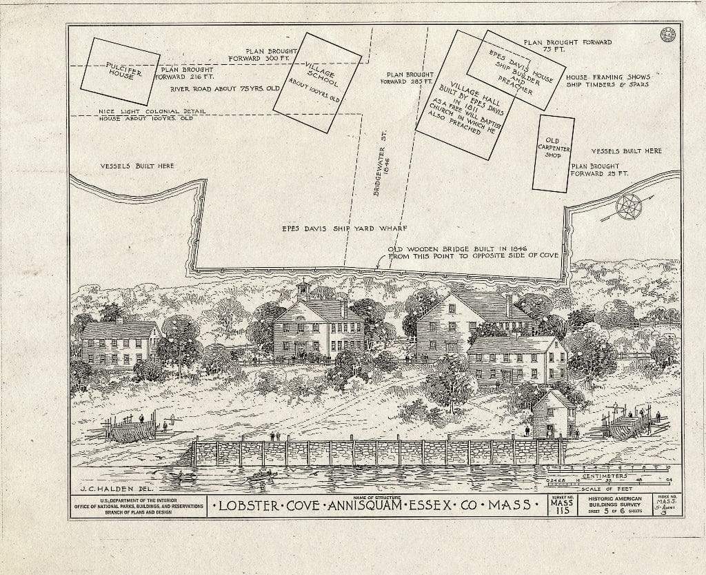 Blueprint HABS Mass,5-ANNI,3- (Sheet 5 of 6) - Lobster Cove, Annisquam, Essex County, MA