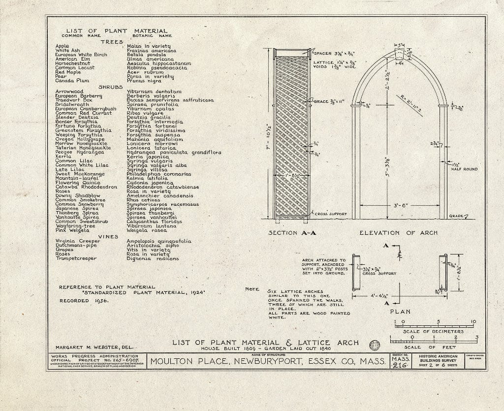 Blueprint HABS Mass,5-NEWBP,23- (Sheet 2 of 6) - Moulton Place, 89-91 High Street, Newburyport, Essex County, MA
