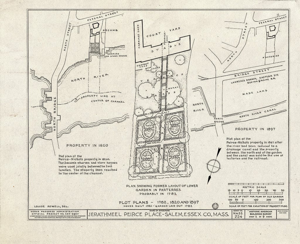 Blueprint HABS Mass,5-SAL,15- (Sheet 2 of 9) - Jerathmeel Peirce Place, 80 Federal Street, Salem, Essex County, MA