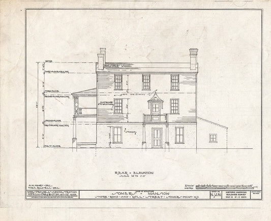 Blueprint HABS NJ,1-SOMPO,1- (Sheet 6 of 17) - Somers Mansion, Shore Road & Goll Street, Somers Point, Atlantic County, NJ