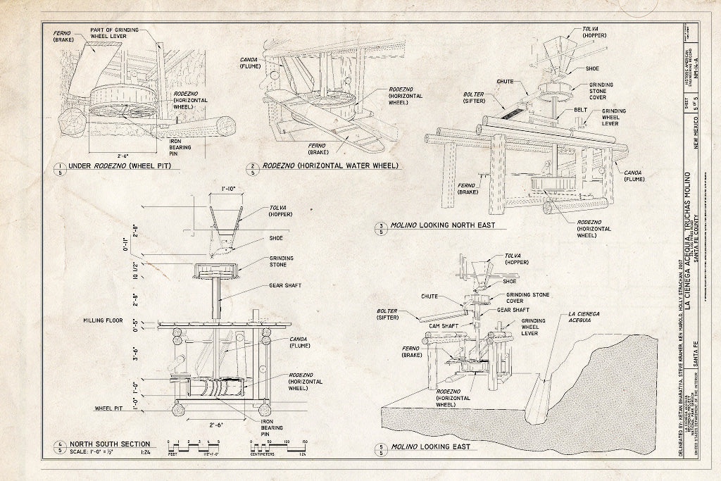 Blueprint Machinery - La Cienega Acequia, Truchas Molino, 334 Los Pinos Road, Santa Fe, Santa Fe County, NM