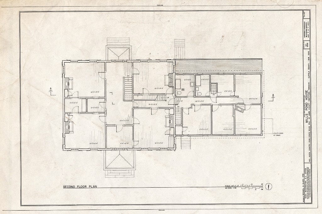 Blueprint HABS NY,52-STJAM.V,1- (Sheet 4 of 11) - Mills Pond House, 660 North Country Road (State Route 25A), Saint James, Suffolk County, NY