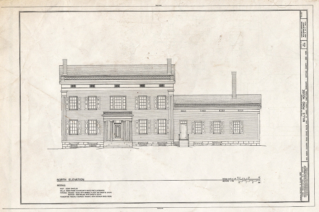 Blueprint HABS NY,52-STJAM.V,1- (Sheet 6 of 11) - Mills Pond House, 660 North Country Road (State Route 25A), Saint James, Suffolk County, NY