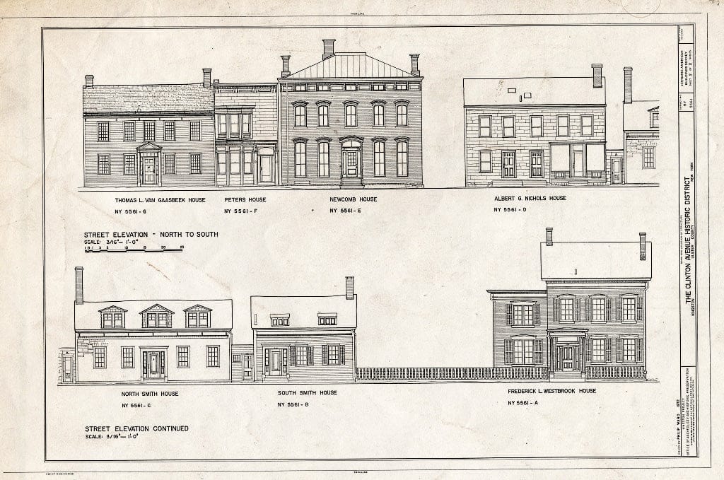Blueprint HABS NY,56-King,21- (Sheet 2 of 2) - Clinton Avenue Historic District, Kingston, Ulster County, NY
