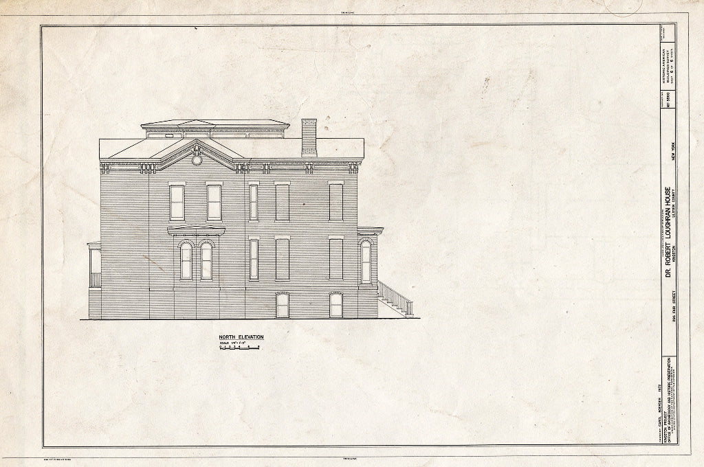 Blueprint HABS NY,56-King,15- (Sheet 6 of 6) - Dr. Robert Loughran House, 296 Fair Street, Kingston, Ulster County, NY