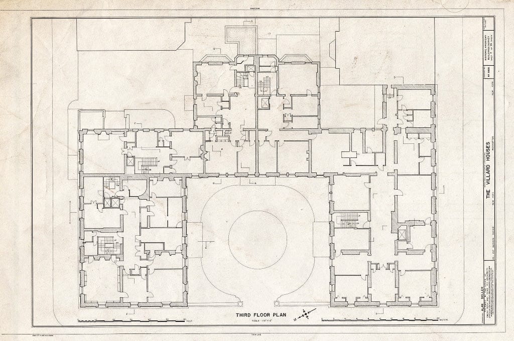 Blueprint HABS NY,31-NEYO,120- (Sheet 7 of 35) - Villard Houses, 451-457 Madison Avenue & 24 East Fifty-First Street, New York County, NY