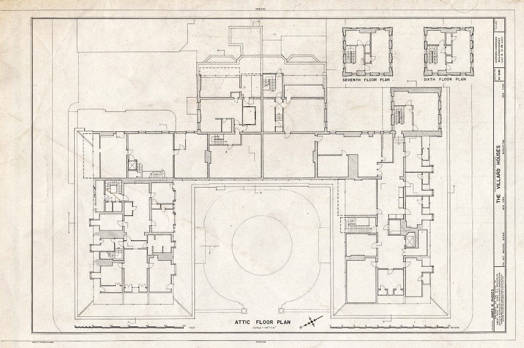 Blueprint HABS NY,31-NEYO,120- (Sheet 9 of 35) - Villard Houses, 451-457 Madison Avenue & 24 East Fifty-First Street, New York County, NY