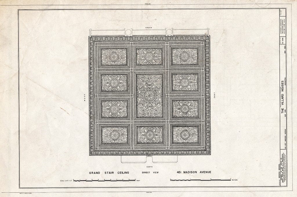 Blueprint HABS NY,31-NEYO,120- (Sheet 26 of 35) - Villard Houses, 451-457 Madison Avenue & 24 East Fifty-First Street, New York County, NY