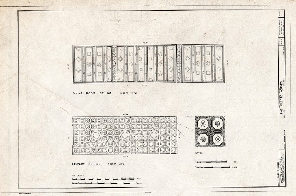 Blueprint HABS NY,31-NEYO,120- (Sheet 30 of 35) - Villard Houses, 451-457 Madison Avenue & 24 East Fifty-First Street, New York County, NY