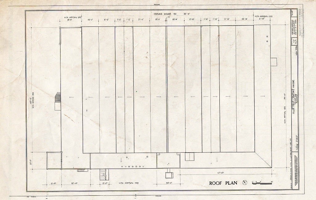 Blueprint HABS NY,43-NEDO,4B- (Sheet 5 of 11) - Miller Field, Seaplane Hangar, New Dorp Lane, Staten Island, New Dorp, Richmond County, NY