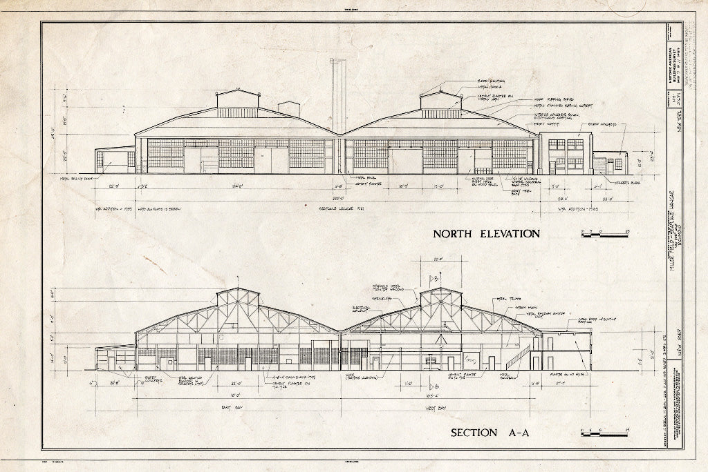 Blueprint HABS NY,43-NEDO,4B- (Sheet 7 of 11) - Miller Field, Seaplane Hangar, New Dorp Lane, Staten Island, New Dorp, Richmond County, NY