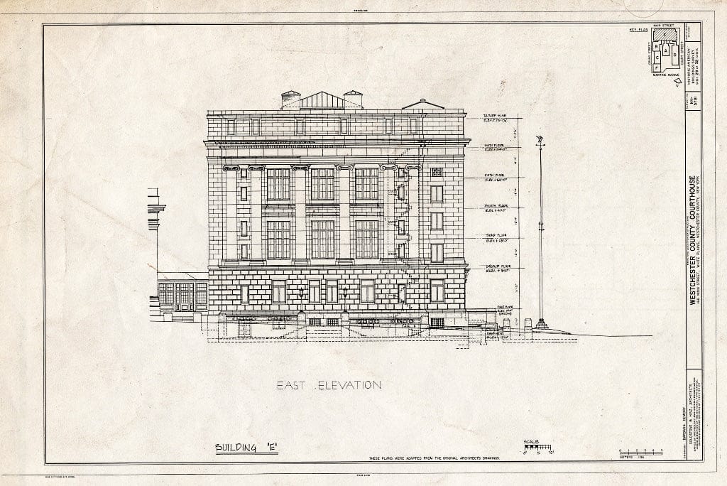 Blueprint HABS NY,60-WHIPL,1- (Sheet 29 of 32) - Westchester County Courthouse, 166 Main Street, White Plains, Westchester County, NY