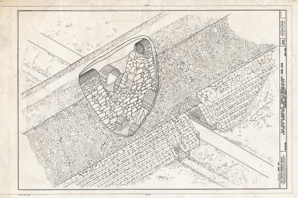 Blueprint HAER NY,60-IRV,4A- (Sheet 4 of 4) - Old Croton Aqueduct, Jewels Brook Culvert, Spanning Station Road, Irvington, Westchester County, NY