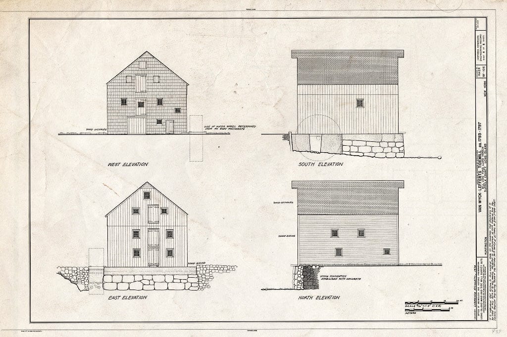 Blueprint HAER NY,52-LOHA,2- (Sheet 4 of 8) - Lefferts Tide Mill, Huntington Harbor, Southdown Road, Huntington, Suffolk County, NY