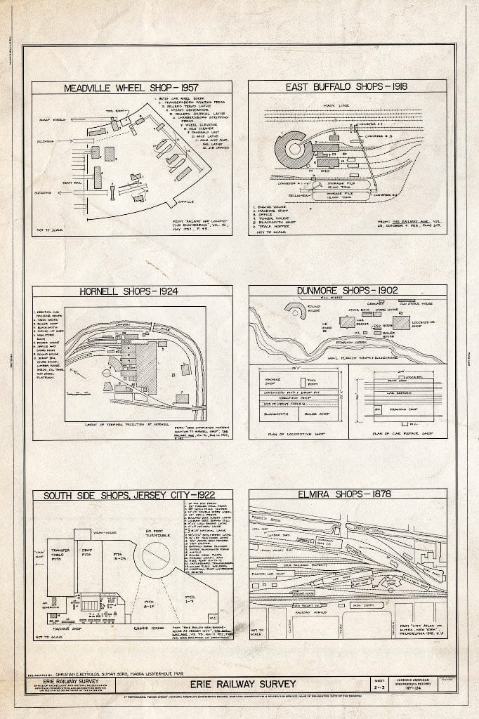 Blueprint HAER NY,4-DEPO,2- (Sheet 2 of 3) - Erie Railway, New Jersey, New York, Pennsylvania, Deposit, Broome County, NY