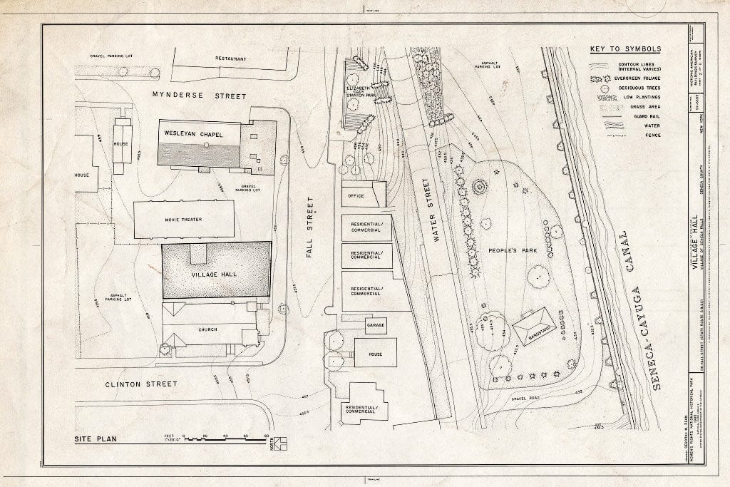 Blueprint HABS NY,50-SENFA,3- (Sheet 2 of 11) - Village Hall, 136 Fall Street (State Route 5 & 20), Seneca Falls, Seneca County, NY