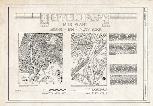 Blueprint HAER NY,3-Bronx,16- (Sheet 1 of 14) - Sheffield Farms Milk Plant, 1075 Webster Avenue (Southwest Corner of 166th Street), Bronx, Bronx County, NY