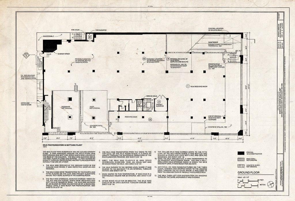 Blueprint HAER NY,3-Bronx,16- (Sheet 2 of 14) - Sheffield Farms Milk Plant, 1075 Webster Avenue (Southwest Corner of 166th Street), Bronx, Bronx County, NY