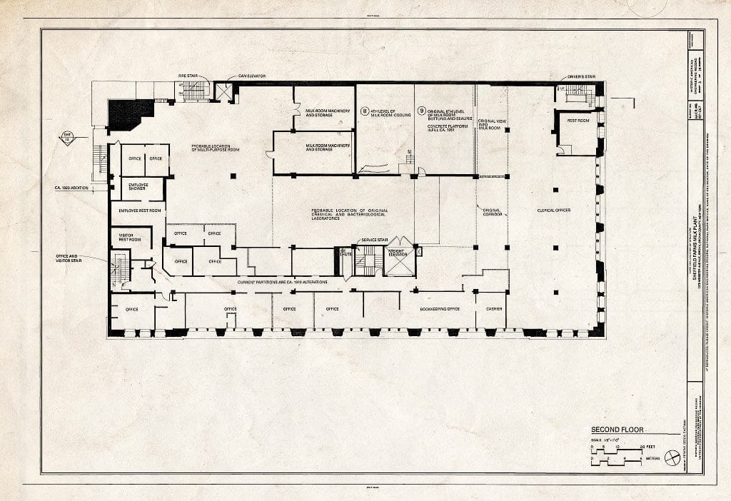 Blueprint HAER NY,3-Bronx,16- (Sheet 3 of 14) - Sheffield Farms Milk Plant, 1075 Webster Avenue (Southwest Corner of 166th Street), Bronx, Bronx County, NY