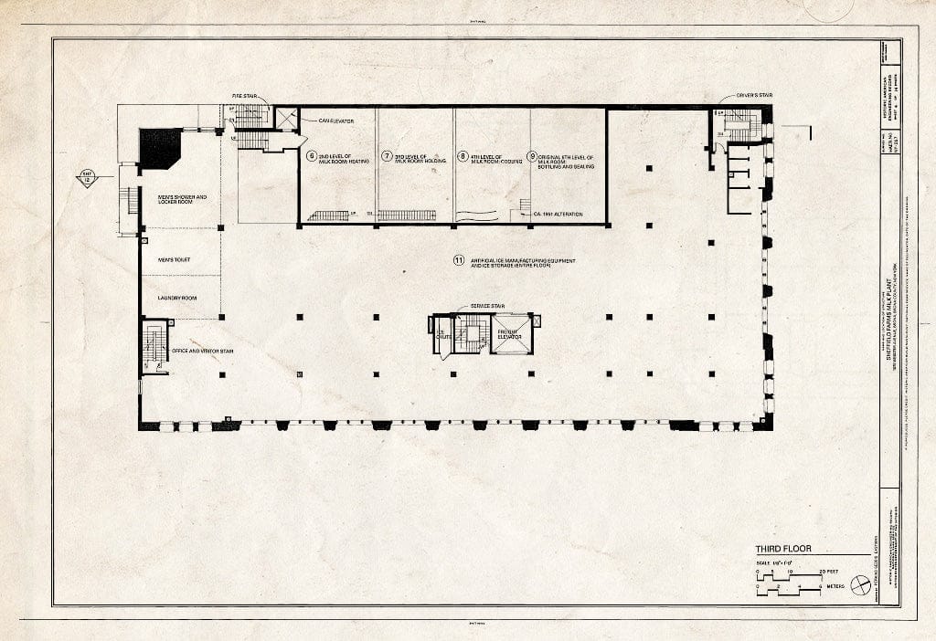 Blueprint HAER NY,3-Bronx,16- (Sheet 4 of 14) - Sheffield Farms Milk Plant, 1075 Webster Avenue (Southwest Corner of 166th Street), Bronx, Bronx County, NY