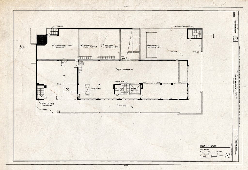 Blueprint HAER NY,3-Bronx,16- (Sheet 5 of 14) - Sheffield Farms Milk Plant, 1075 Webster Avenue (Southwest Corner of 166th Street), Bronx, Bronx County, NY