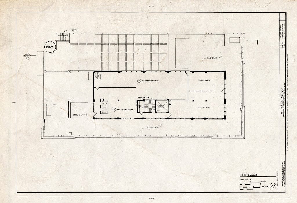 Blueprint HAER NY,3-Bronx,16- (Sheet 6 of 14) - Sheffield Farms Milk Plant, 1075 Webster Avenue (Southwest Corner of 166th Street), Bronx, Bronx County, NY