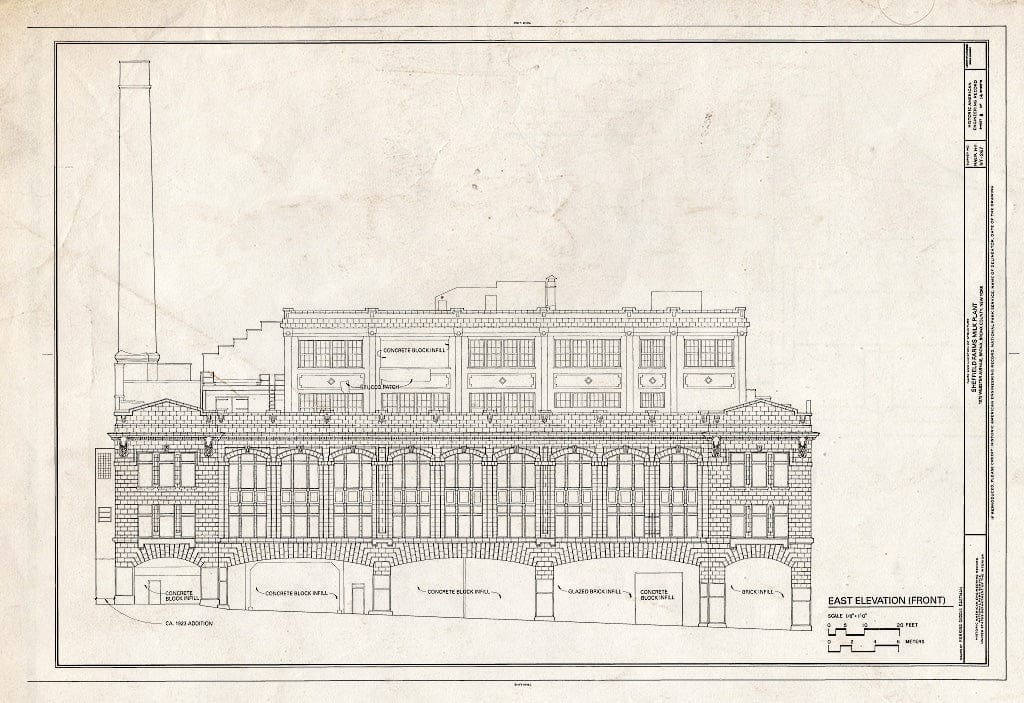 Blueprint HAER NY,3-Bronx,16- (Sheet 8 of 14) - Sheffield Farms Milk Plant, 1075 Webster Avenue (Southwest Corner of 166th Street), Bronx, Bronx County, NY