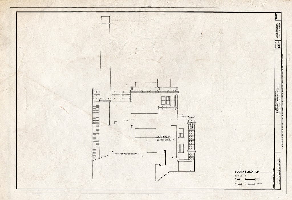 Blueprint HAER NY,3-Bronx,16- (Sheet 11 of 14) - Sheffield Farms Milk Plant, 1075 Webster Avenue (Southwest Corner of 166th Street), Bronx, Bronx County, NY