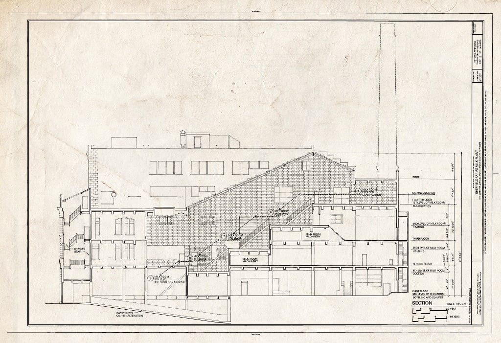 Blueprint HAER NY,3-Bronx,16- (Sheet 12 of 14) - Sheffield Farms Milk Plant, 1075 Webster Avenue (Southwest Corner of 166th Street), Bronx, Bronx County, NY