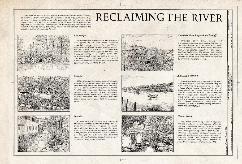 Blueprint HAER NY-327 (Sheet 3 of 22) - Bronx River Parkway Reservation, The Bronx to Kensico Dam, White Plains, Westchester County, NY