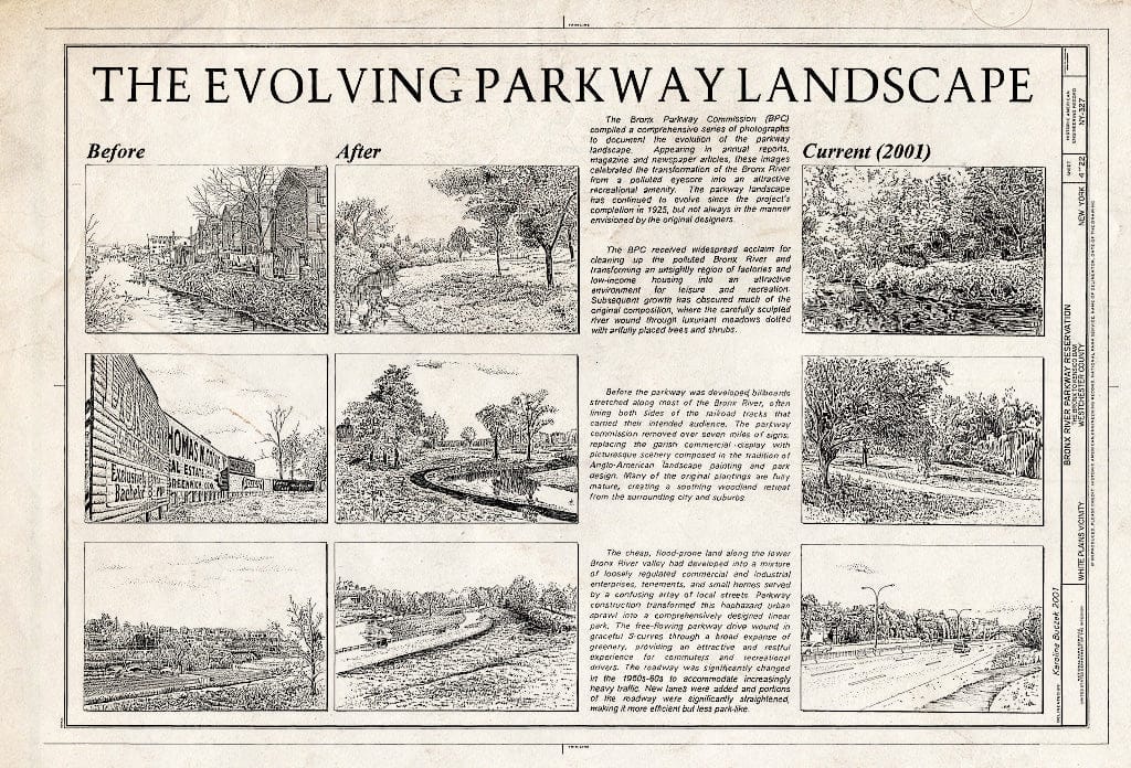 Blueprint HAER NY-327 (Sheet 4 of 22) - Bronx River Parkway Reservation, The Bronx to Kensico Dam, White Plains, Westchester County, NY