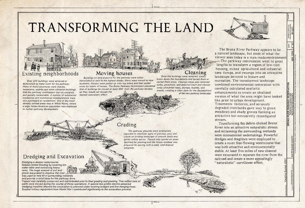 Blueprint HAER NY-327 (Sheet 5 of 22) - Bronx River Parkway Reservation, The Bronx to Kensico Dam, White Plains, Westchester County, NY