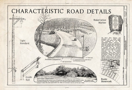 Blueprint HAER NY-327 (Sheet 10 of 22) - Bronx River Parkway Reservation, The Bronx to Kensico Dam, White Plains, Westchester County, NY