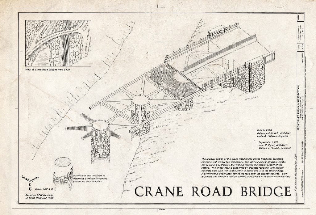 Blueprint HAER NY-327 (Sheet 13 of 22) - Bronx River Parkway Reservation, The Bronx to Kensico Dam, White Plains, Westchester County, NY