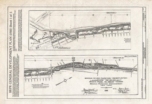 Blueprint HAER NY-327 (Sheet 18 of 22) - Bronx River Parkway Reservation, The Bronx to Kensico Dam, White Plains, Westchester County, NY
