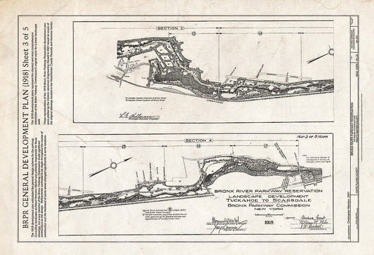 Blueprint HAER NY-327 (Sheet 20 of 22) - Bronx River Parkway Reservation, The Bronx to Kensico Dam, White Plains, Westchester County, NY