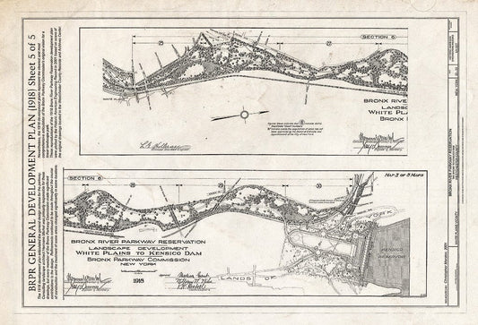 Blueprint HAER NY-327 (Sheet 22 of 22) - Bronx River Parkway Reservation, The Bronx to Kensico Dam, White Plains, Westchester County, NY