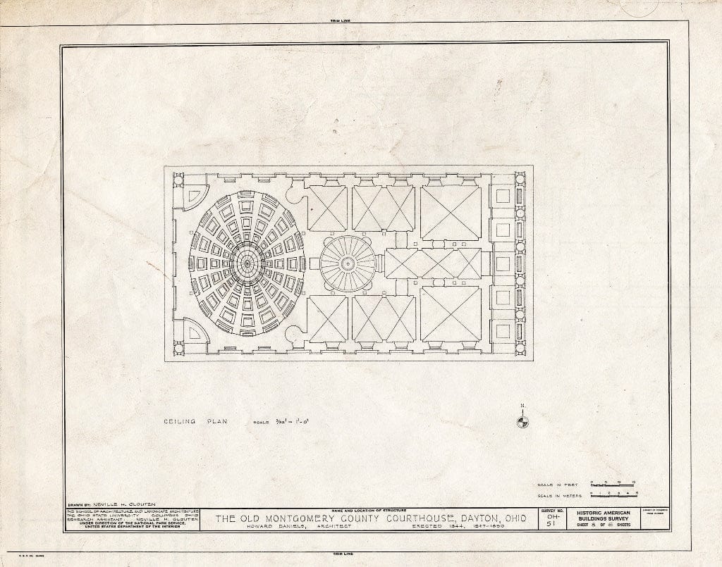 Blueprint HABS Ohio,57-DAYT,2- (Sheet 8 of 8) - Old Montgomery County Courthouse, Third & Main Streets, Dayton, Montgomery County, OH