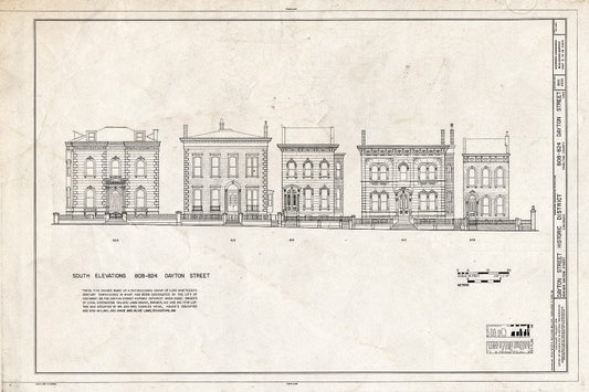 Blueprint HABS Ohio,31-CINT,13- (Sheet 3 of 14) - 808-938 Dayton Street & 923 Bank Street, 808-938 Dayton Street & 923 Bank Street, Cincinnati, Hamilton County, OH