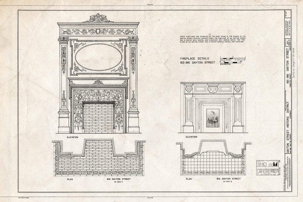 Blueprint HABS Ohio,31-CINT,13- (Sheet 4 of 14) - 808-938 Dayton Street & 923 Bank Street, 808-938 Dayton Street & 923 Bank Street, Cincinnati, Hamilton County, OH