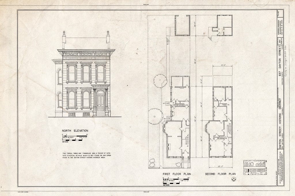 Blueprint HABS Ohio,31-CINT,13- (Sheet 10 of 14) - 808-938 Dayton Street & 923 Bank Street, 808-938 Dayton Street & 923 Bank Street, Cincinnati, Hamilton County, OH