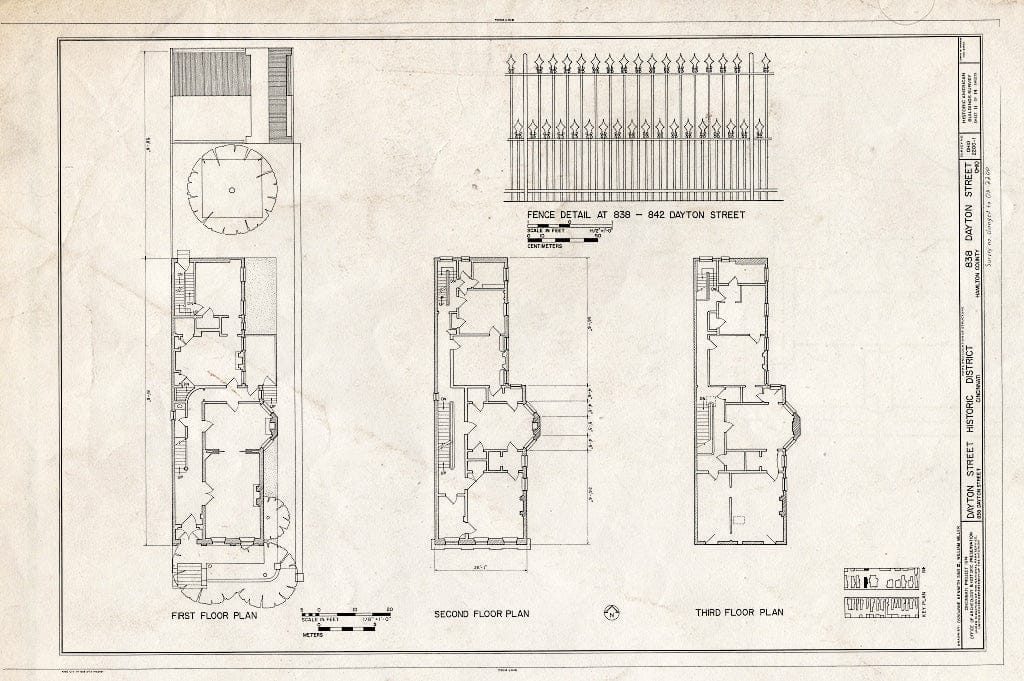 Blueprint HABS Ohio,31-CINT,13- (Sheet 11 of 14) - 808-938 Dayton Street & 923 Bank Street, 808-938 Dayton Street & 923 Bank Street, Cincinnati, Hamilton County, OH