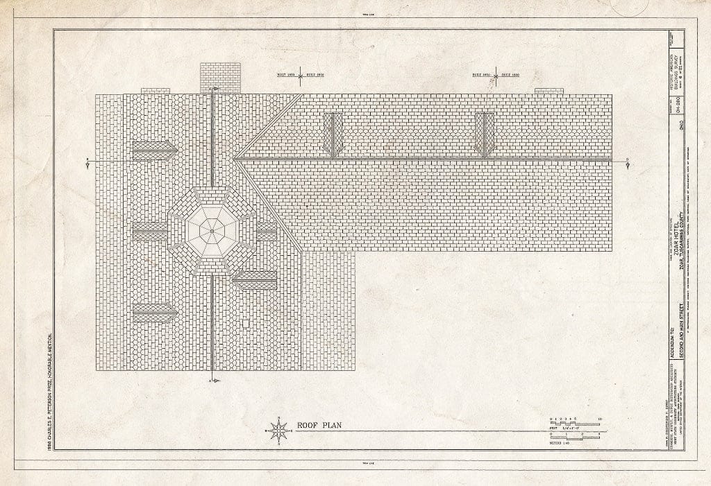 Blueprint HABS Ohio,79-ZOAR,2- (Sheet 6 of 21) - Zoar Hotel, Second & Main Streets, Zoar, Tuscarawas County, OH
