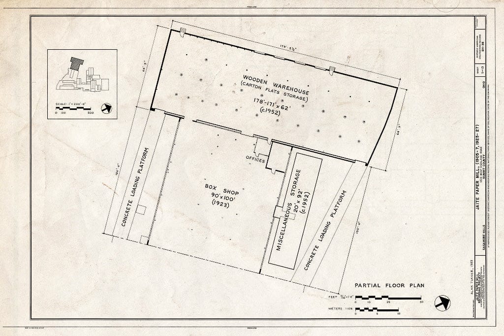Blueprint HAER Ohio,77-SAGHI,1- (Sheet 5 of 13) - Jaite Paper Mill, 1200 West Highland Road, Sagamore Hills, Summit County, OH