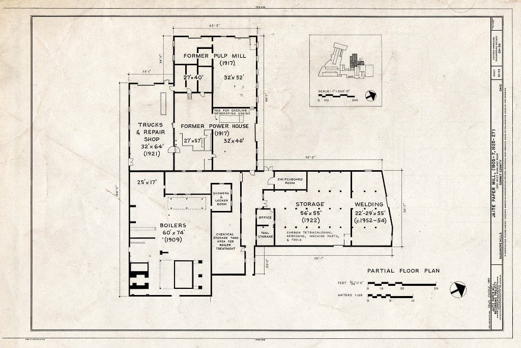 Blueprint HAER Ohio,77-SAGHI,1- (Sheet 10 of 13) - Jaite Paper Mill, 1200 West Highland Road, Sagamore Hills, Summit County, OH