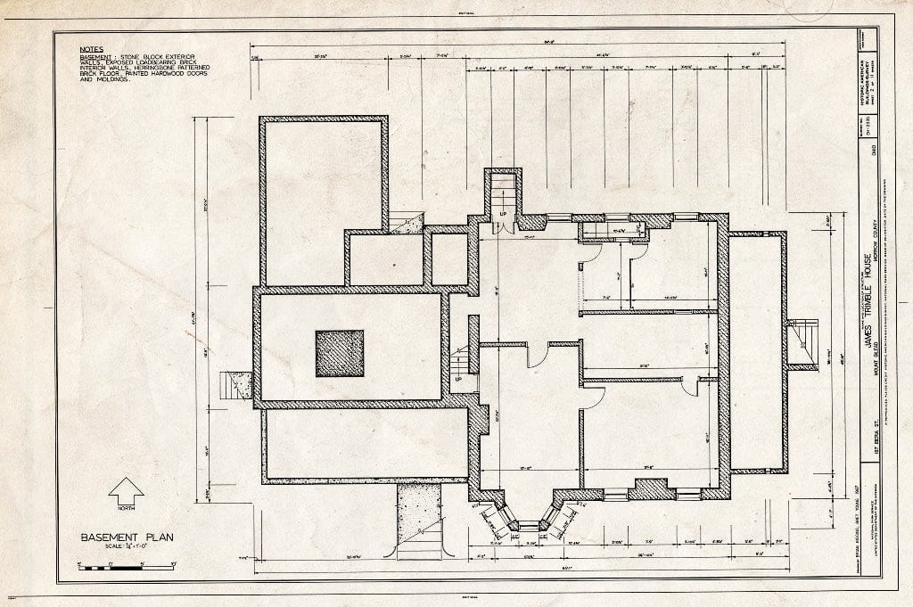 Blueprint HABS Ohio,59-MTGIL,1- (Sheet 2 of 11) - James Trimble House, 187 Iberia Street, Mount Gilead, Morrow County, OH